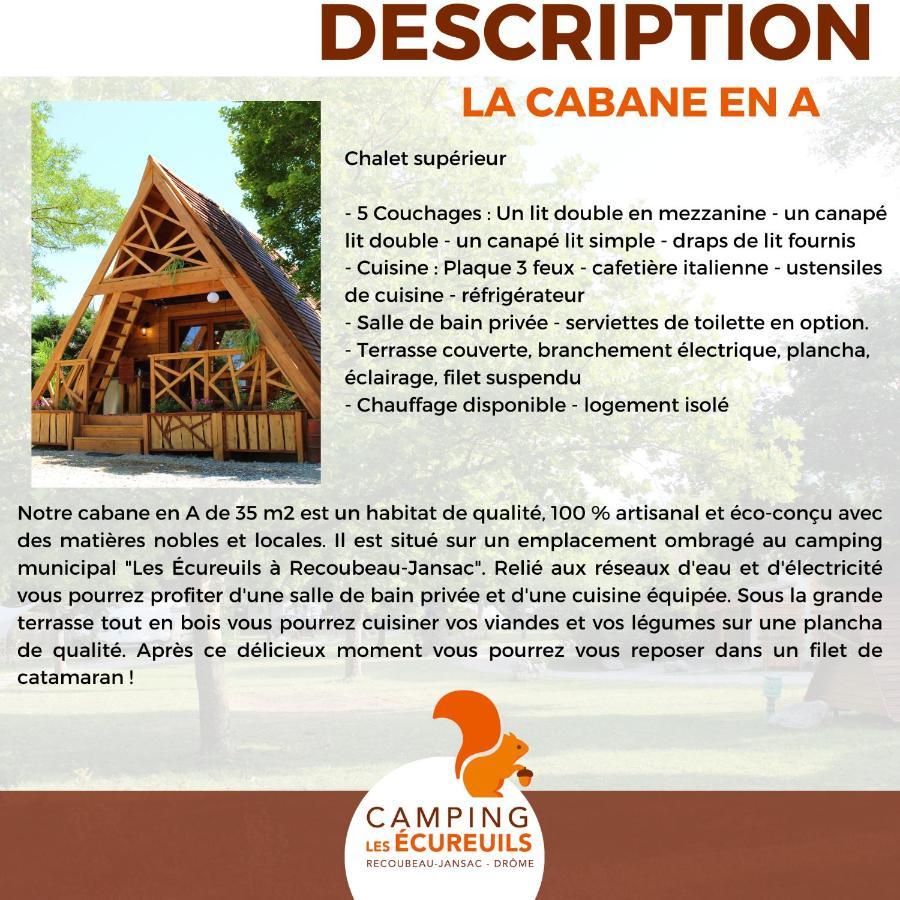 Habitat Createur - Hebergements Insolites Au Camping Municipal "Les Ecureuils" Recoubeau-Jansac Ngoại thất bức ảnh